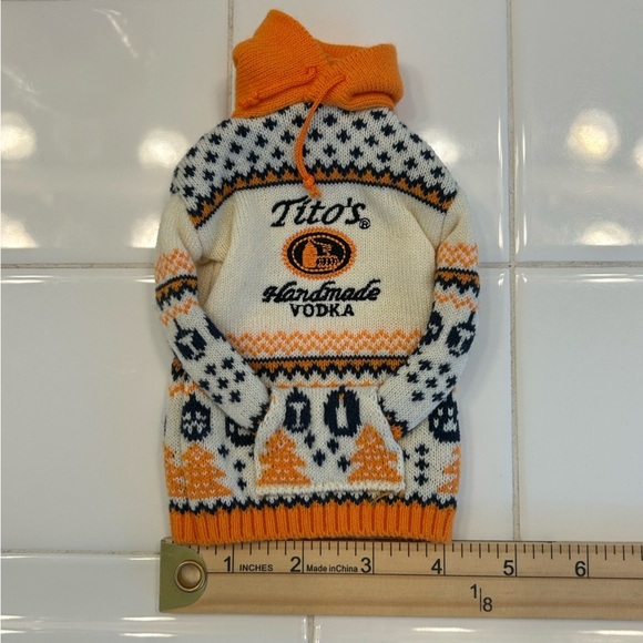 Titos Vodka Bottle Sweater, for Dog People! 🧡🧡🧡 - Picture 6 of 6